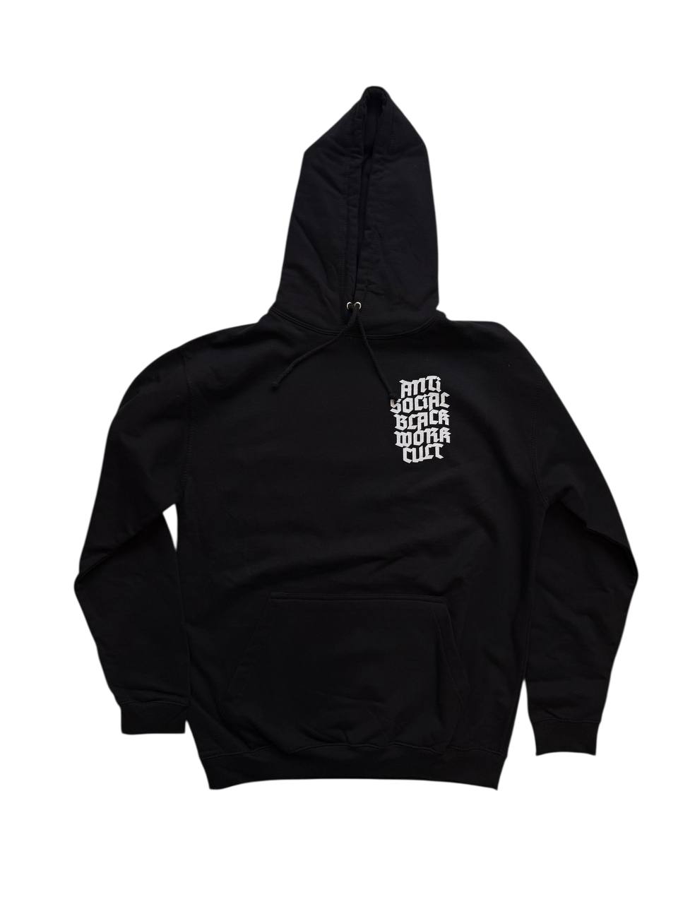 Svartmarket Anti Social Black Work Cult Hoodie