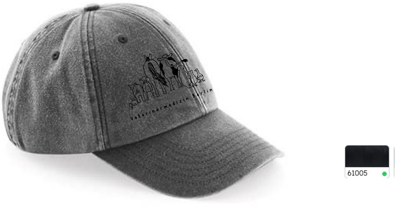 Vintage Dad Cap mit Stick in verschiedenen Farben