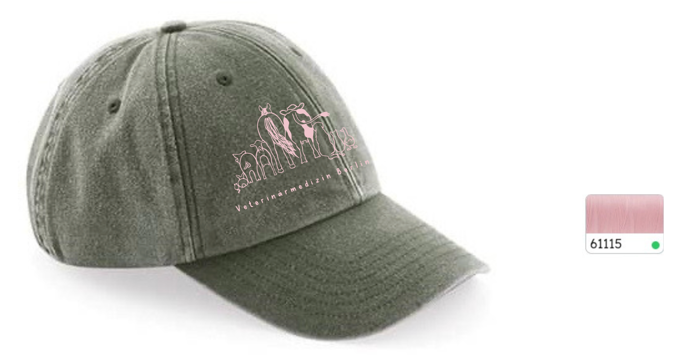 Vintage Dad Cap mit Stick in verschiedenen Farben