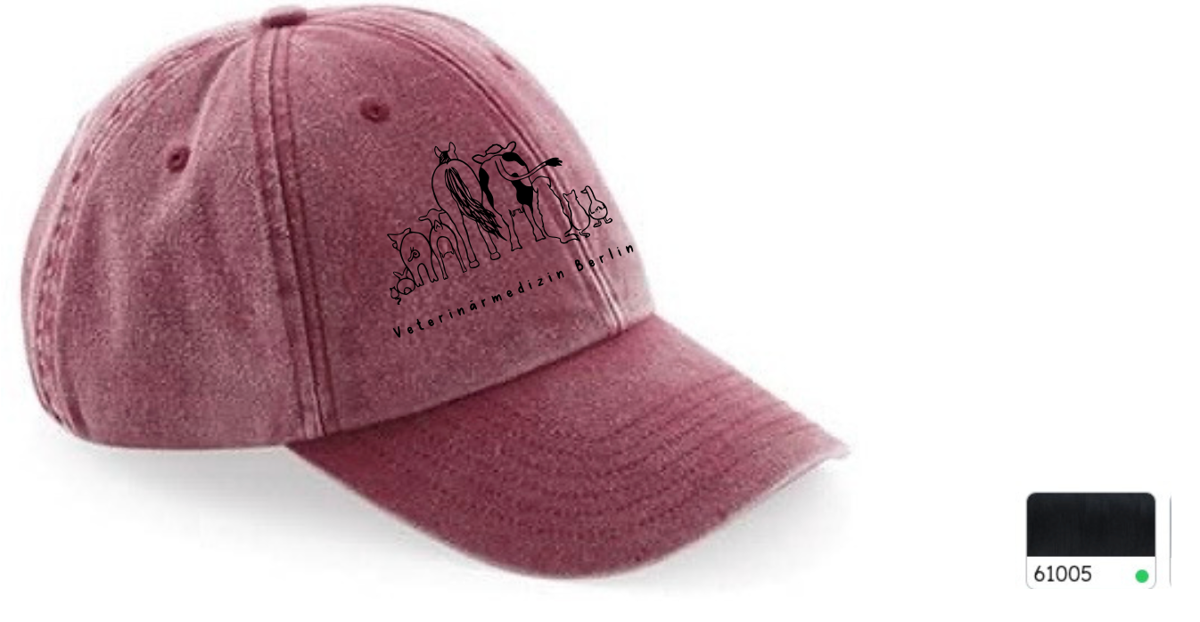 Vintage Dad Cap mit Stick in verschiedenen Farben