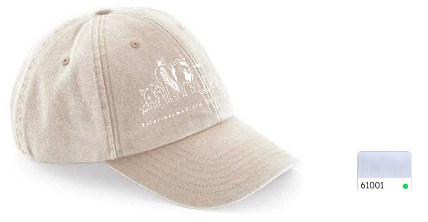 Vintage Dad Cap mit Stick in verschiedenen Farben