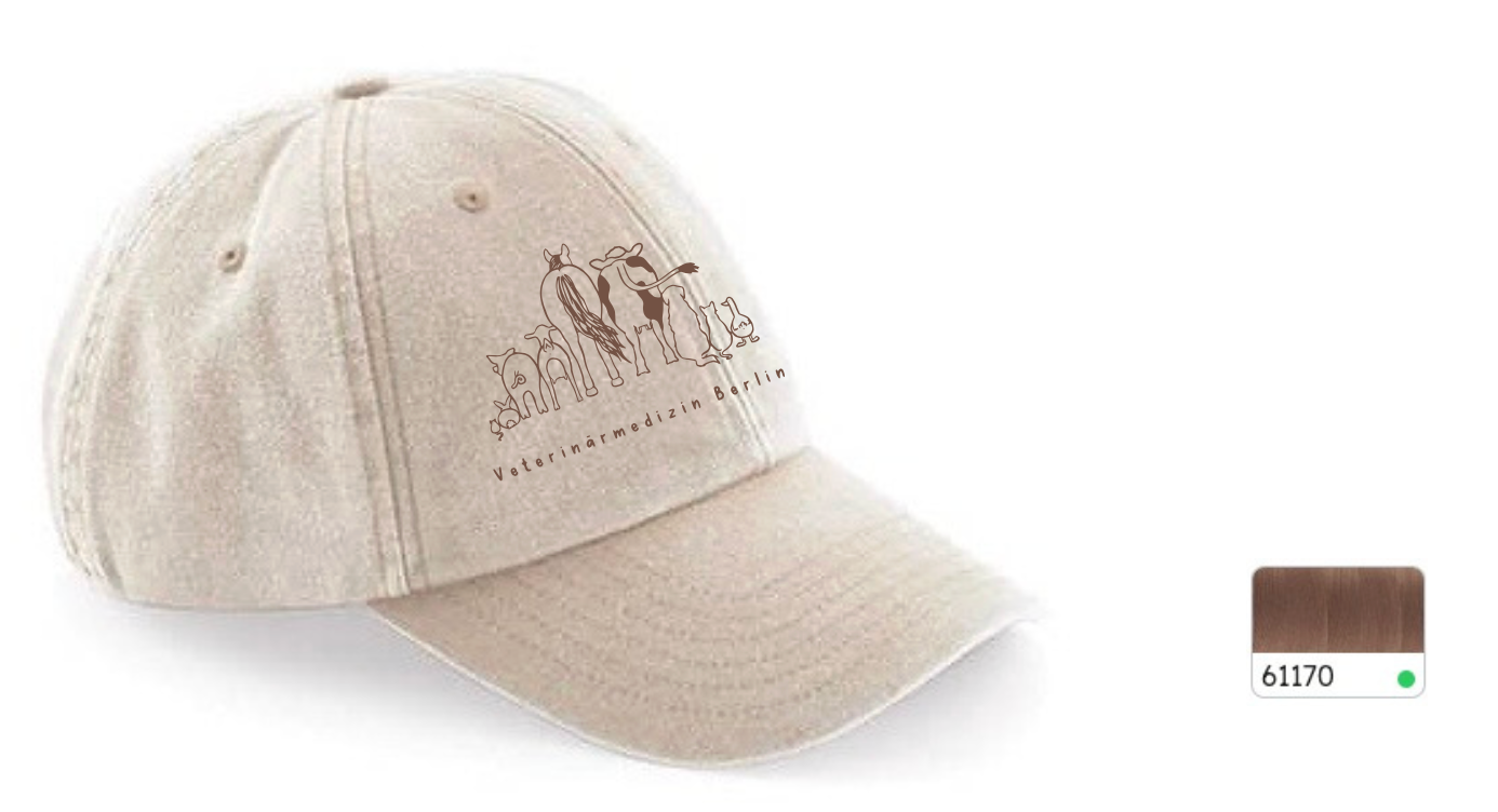 Vintage Dad Cap mit Stick in verschiedenen Farben