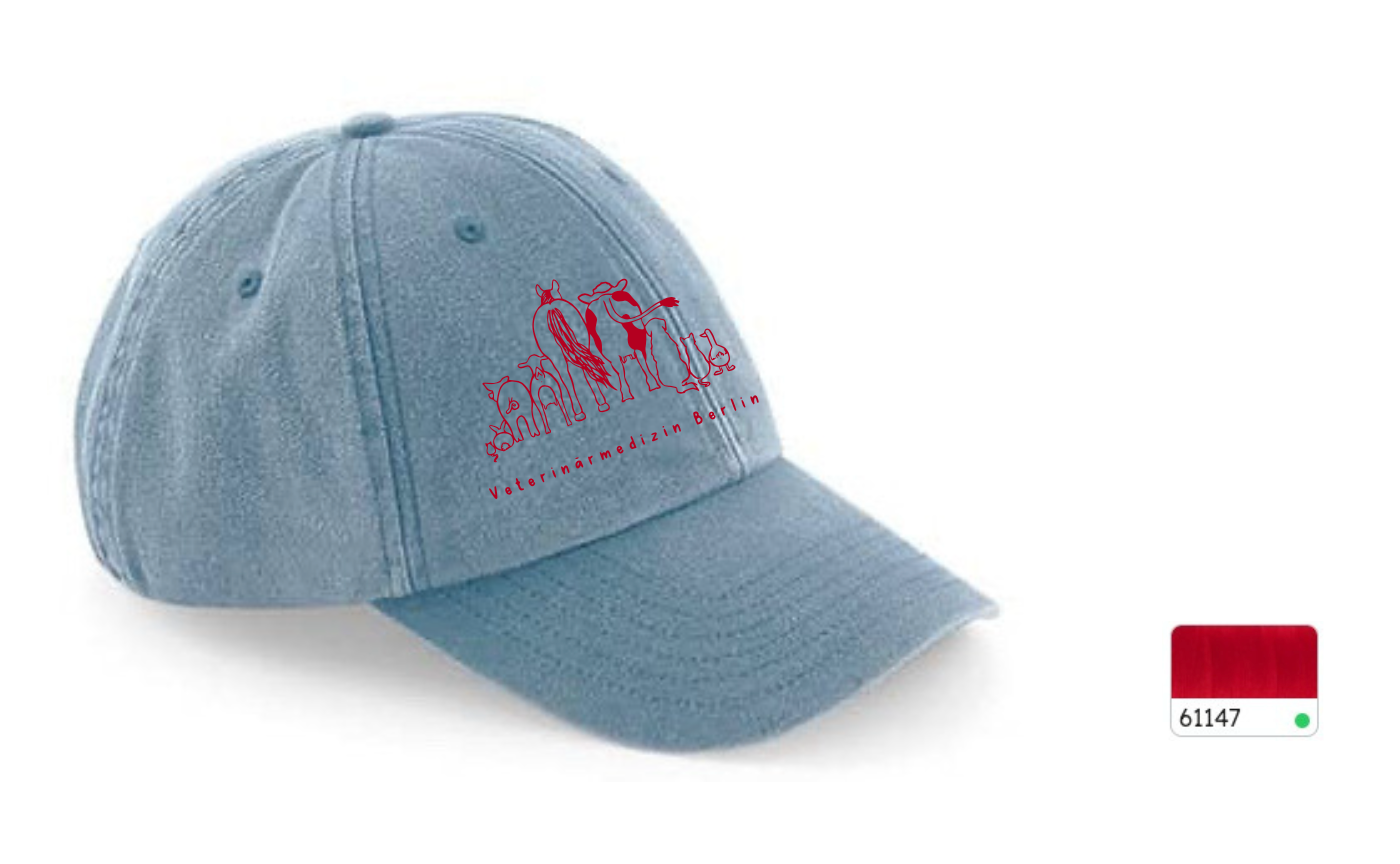 Vintage Dad Cap mit Stick in verschiedenen Farben