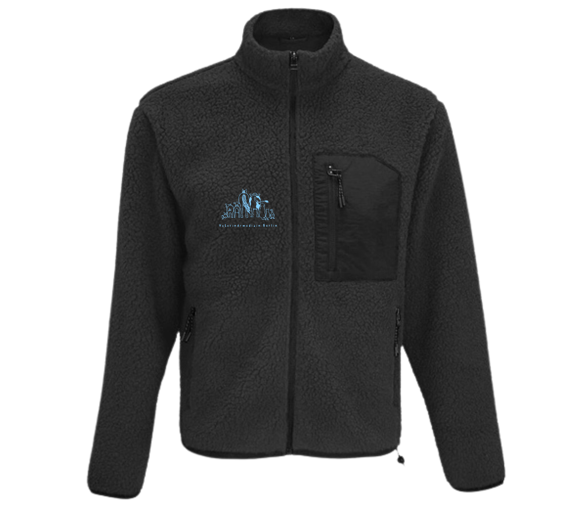 Sherpa Jacke mit Stick in verschiedene Farben