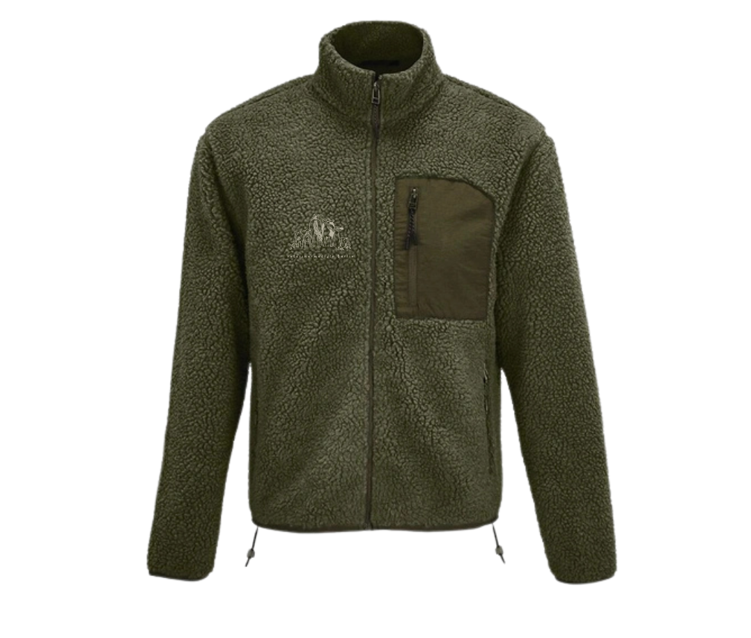 Sherpa Jacke mit Stick in verschiedene Farben