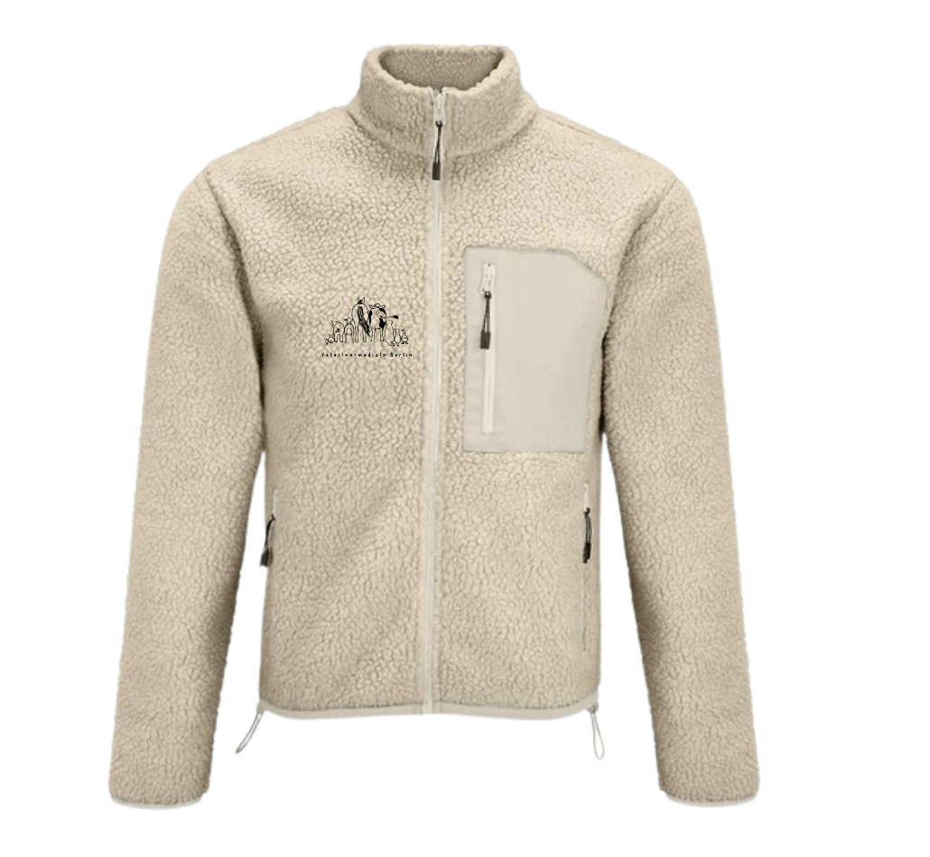 Sherpa Jacke mit Stick in verschiedene Farben