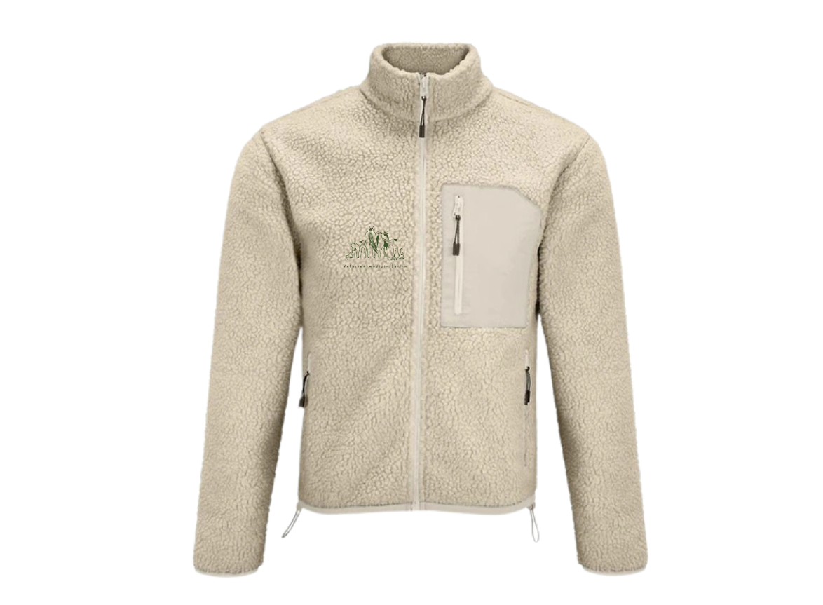 Sherpa Jacke mit Stick in verschiedene Farben