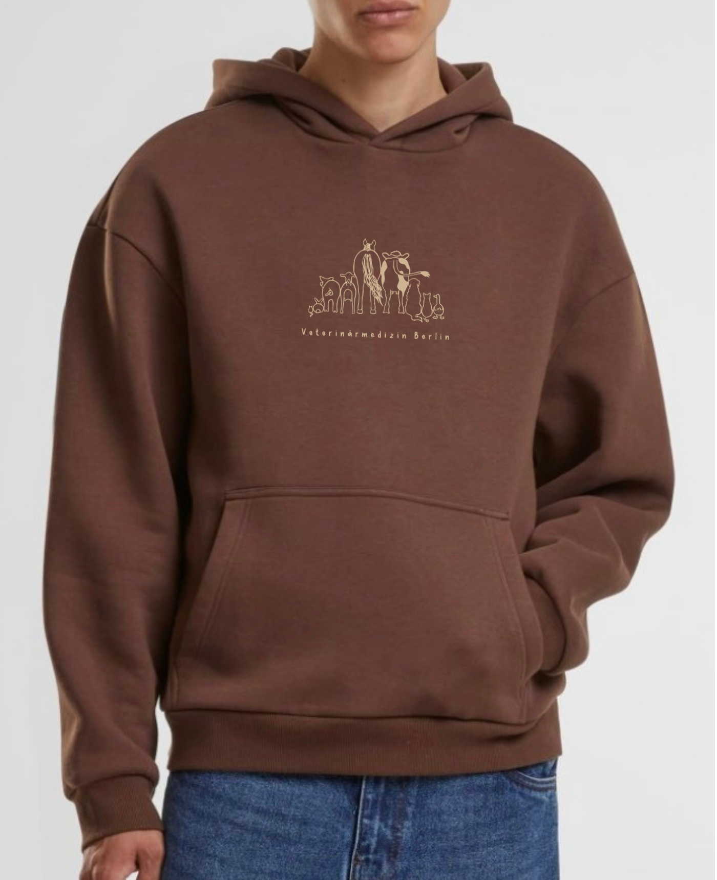 Hoodie mit Stick in verschiedene Farben