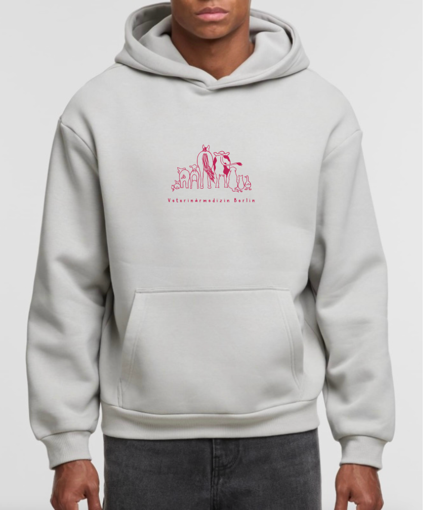 Hoodie mit Stick in verschiedene Farben