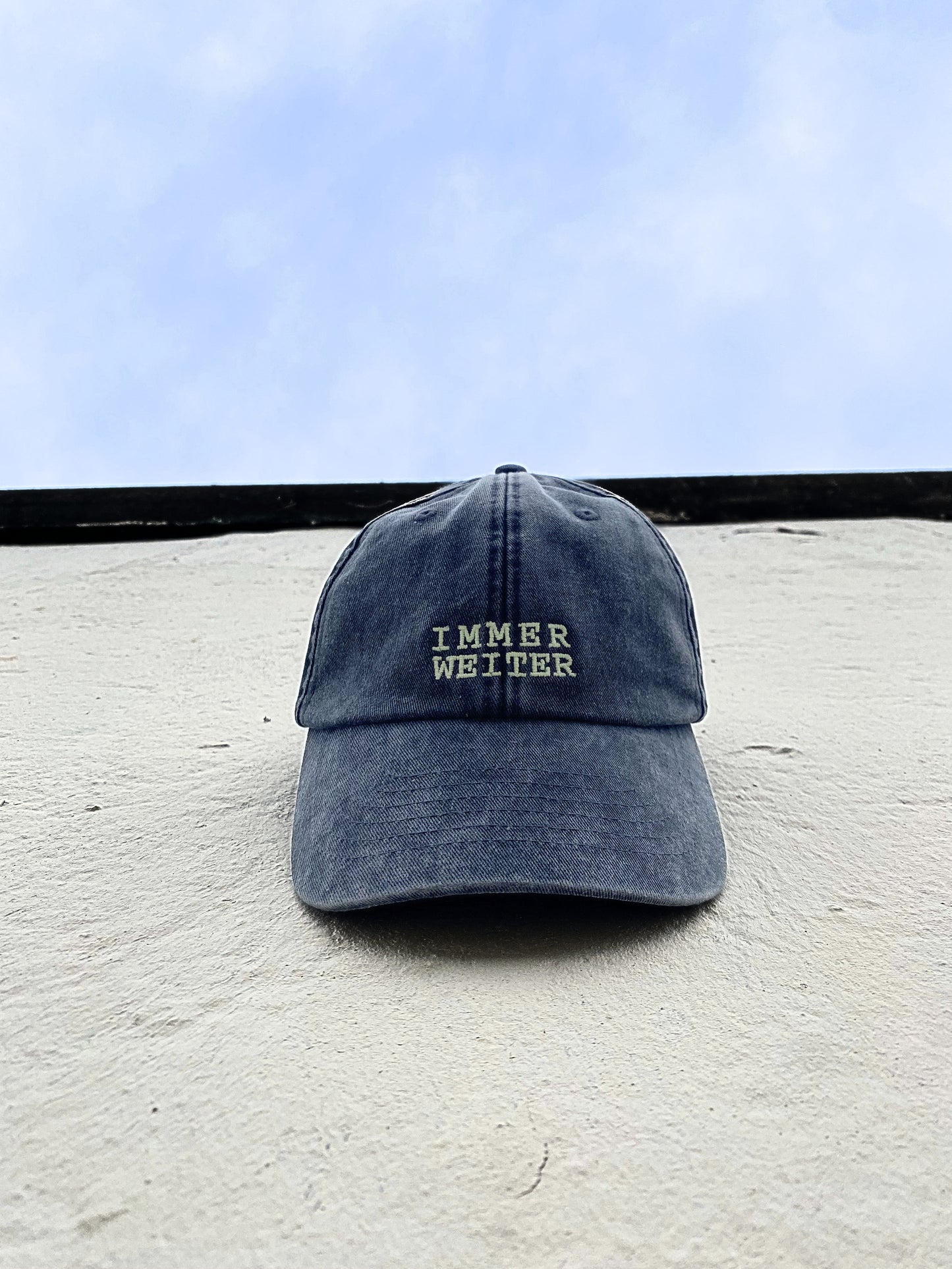 C:KO Immer weiter Vintage Cap schwarz/grün glow