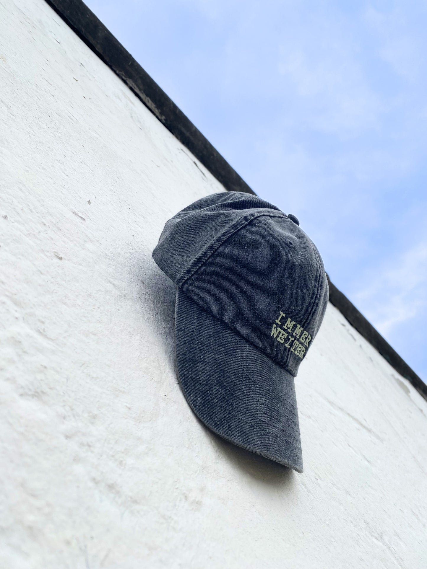 C:KO Immer weiter Vintage Cap schwarz/grün glow