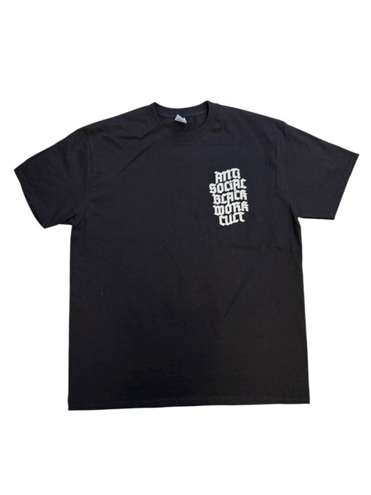Svartmarket Anti Social Black Work Cult Shirt