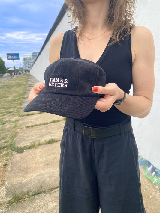 C:KO Immer weiter Cord Cap schwarz/pink glow